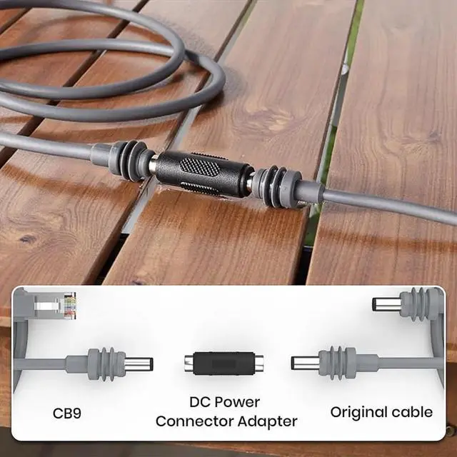 Alt view image 3 of 3 - For Mini RJ45 to DC5521 Charging Cable,1.2M 26AWG for Mini Power Cable, Waterproof Cable