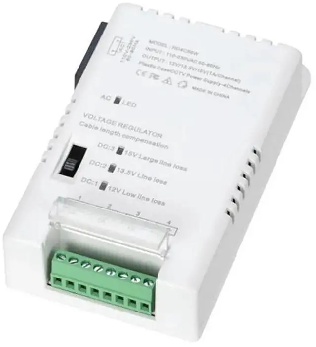 Alt view image 3 of 3 - CCTV Camera Power Supply Distribution Power Supply 90V-264VAC Input To 12V-13.8-15VDC Output