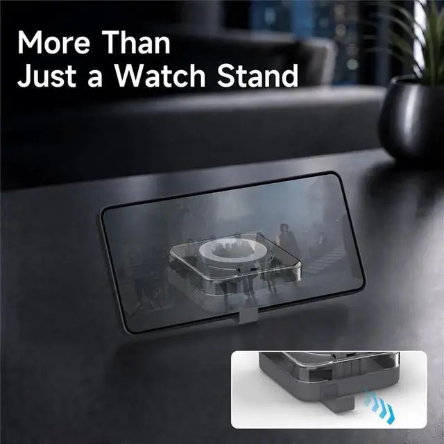 Main image of Charger Case for Galaxy Watch Cable Charging Cord Organizer Storage Box Phone Holder Watch Stand B