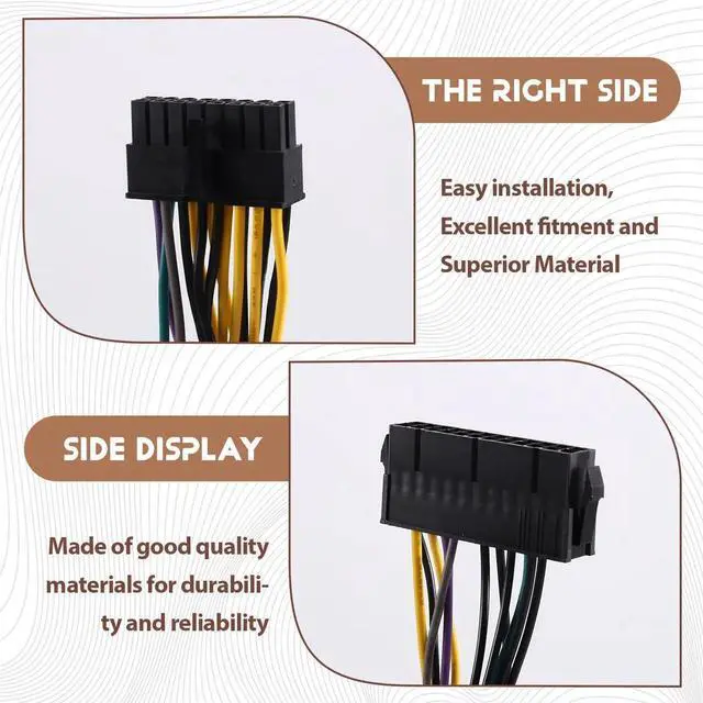 Main image of PSU ATX 24Pin to 16Pin Mainboard Power Supply Adapter Cable 18awg 30CM for Motherboard