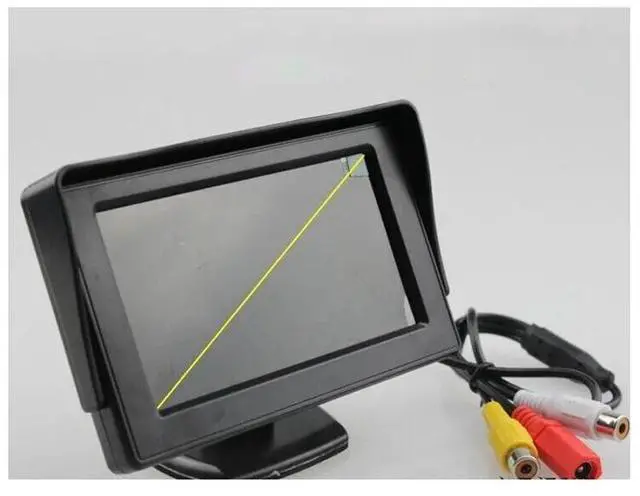 Alt view image 2 of 3 - 4.3Inch LCD Rearview Monitor Car Rear View Camera Reversing Parking System Kit Part Waterproof Night Vision Reversing Backup