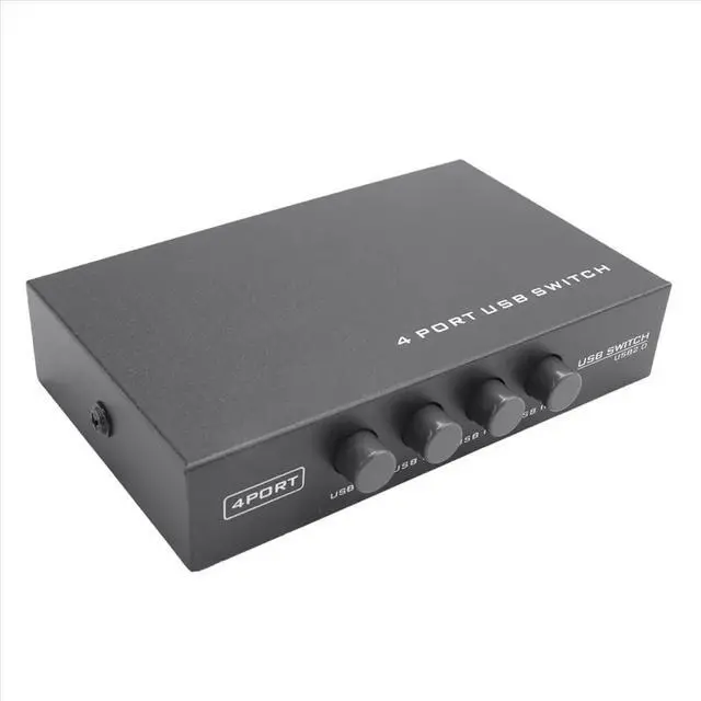 Alt view image 2 of 3 - est Mini 4 Ports USB Printer Sharing Share Switch Splitter Box Hub