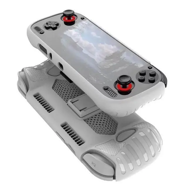 Alt view image 2 of 3 - TPU Case 2Pcs For AYN Odin 3 Gaming Console Protective Cover Skin Anti-Slip Ergonomic Grip Shockproof Case