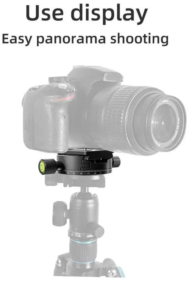 Alt view image 3 of 3 - Panoramic Rotating Quick Release Plate Clamp Tripod Gimbal Universal Clamp SLR Camera Photography Quick Release Base