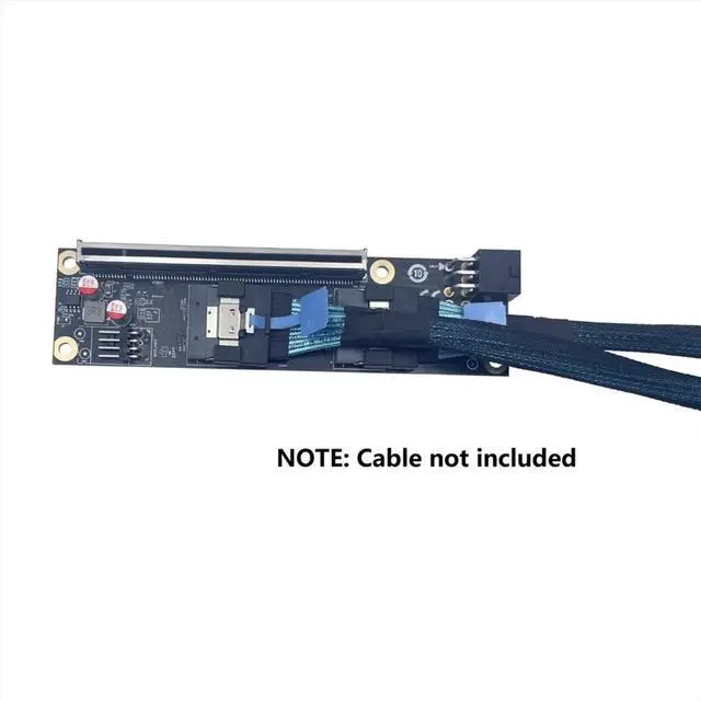 Main image of 2 Port PCI-E 4.0 X16 to SlimSAS SFF-8654 Adapter Card GEN4 SFF-8654-8i SFF8654 Riser Card for Graphics Video Card GPU
