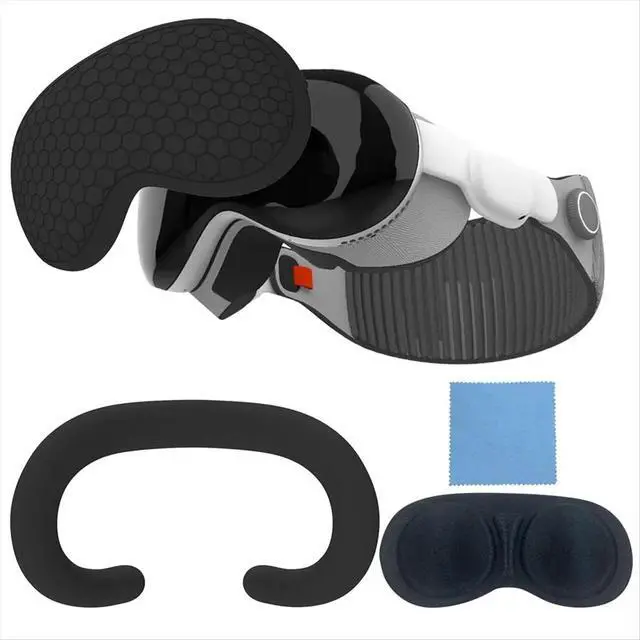Alt view image 3 of 3 - For Silicone Eye Mask Kit for Console Case Dustproof VR Accessories Black