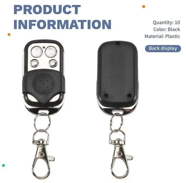 Alt view image 2 of 2 - 10 Pcs Garage Door Remote Control 433Mhz For Car Garage Door Gate Cloning Remote Control Key