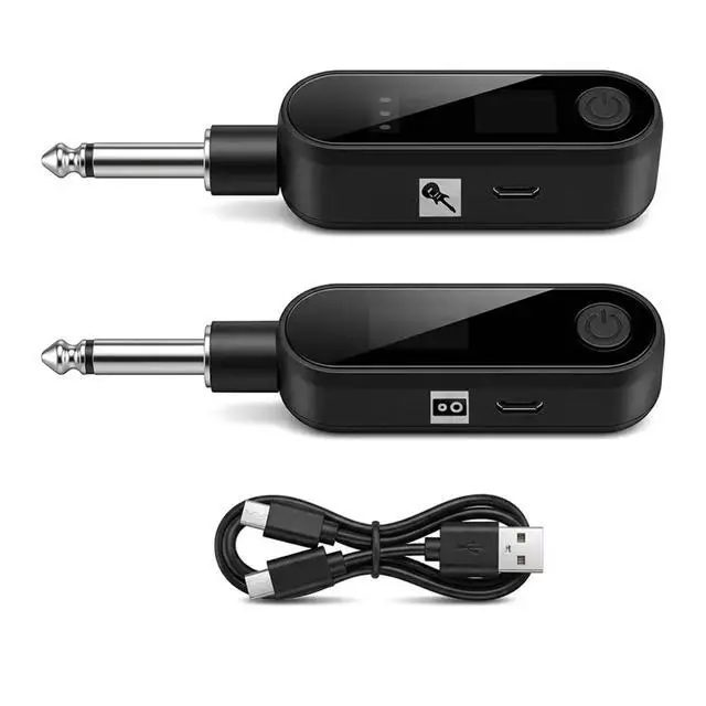 Alt view image 3 of 3 - 2.4G Guitar Transmitter and Receiver Built-in Rechargeable Transmitter and Receiver for Electric Guitars/Basse