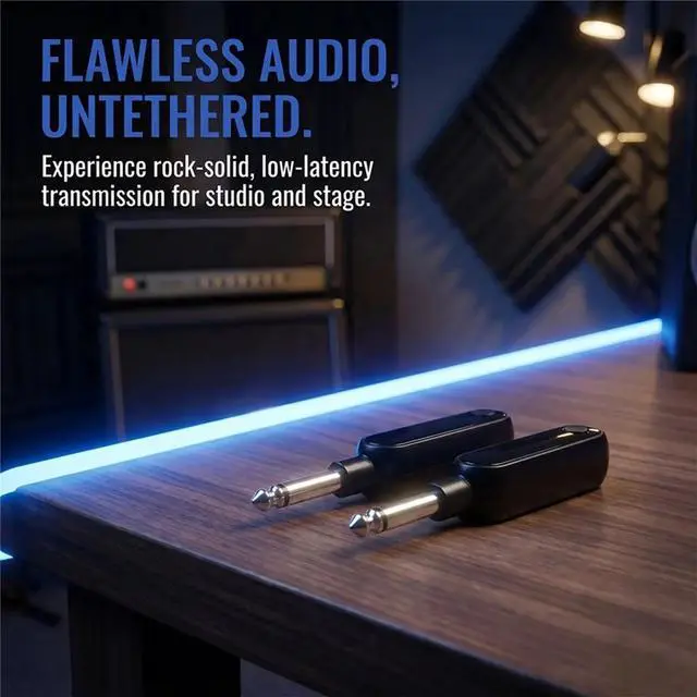 Main image of 2.4G Guitar Transmitter and Receiver Built-in Rechargeable Transmitter and Receiver for Electric Guitars/Basse