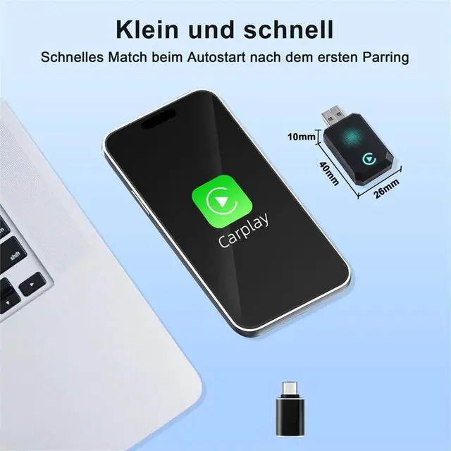 Main image of 2-in-1 Carplay Auto Bluetooth Adapter Smart Box Car Intelligent Systems for Car with Wired CarPlay