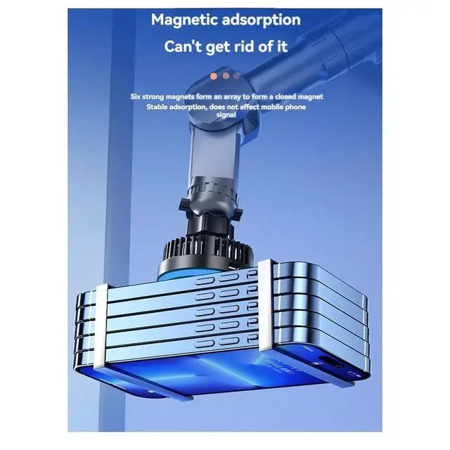 Alt view image 3 of 6 - Magnetic Phone Holder For Car Vent 15W 2 In 1 Car For 15 14 13 12 Series Fast Charging
