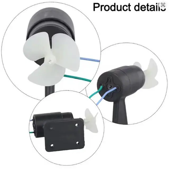 Main image of Underwater Propeller Ship Model Thruster Black Motor Motor Engine Bait Boat Model 12v DC Brushed Underwater Thruster