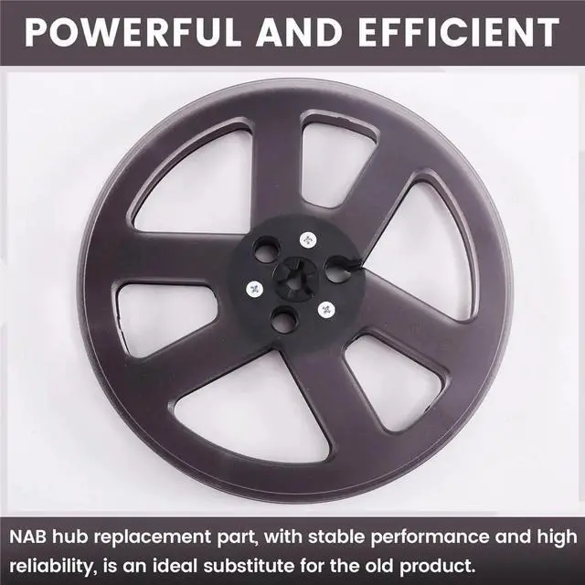 Alt view image 2 of 3 - 7 Inch 6 Holes Sound Tape Empty Reel for ReVox Studer Recording Takeup Reel Replacement Opening Machine Part