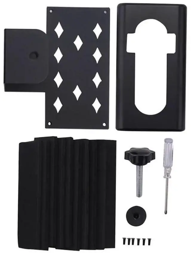 Main image of Anti-Theft Video Doorbell Mount, No-Drill Mounting Bracket Wedge Adapter Holder For Rentals Just A Stand Black