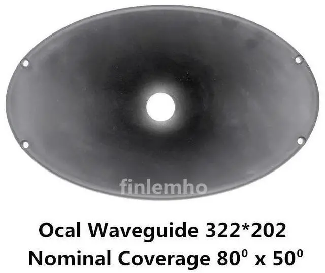 Main image of 1PC DJ Speaker Tweeter Horn 1.4" Throat Oval Waveguide 80° x 50° For Car HiFi Professional Audio Mixer Console Home Theater