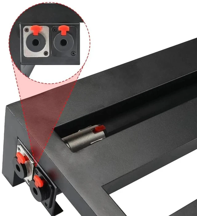 Alt view image 2 of 3 - 2 Pack D-Type 6.35mm Audio Socket Adapter Converter Balanced Jack Panel Mount Adapter Socket