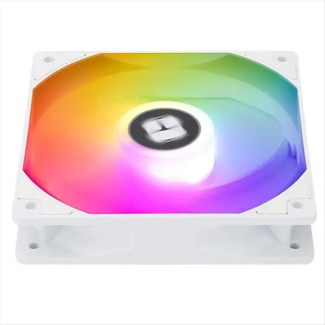 Alt view image 2 of 3 - TL-C12CW-S Chassis Fan 12cm 4Pin PWM ARGB Colorful Fan (Turning in the Reverse Clockwise Stepping) White