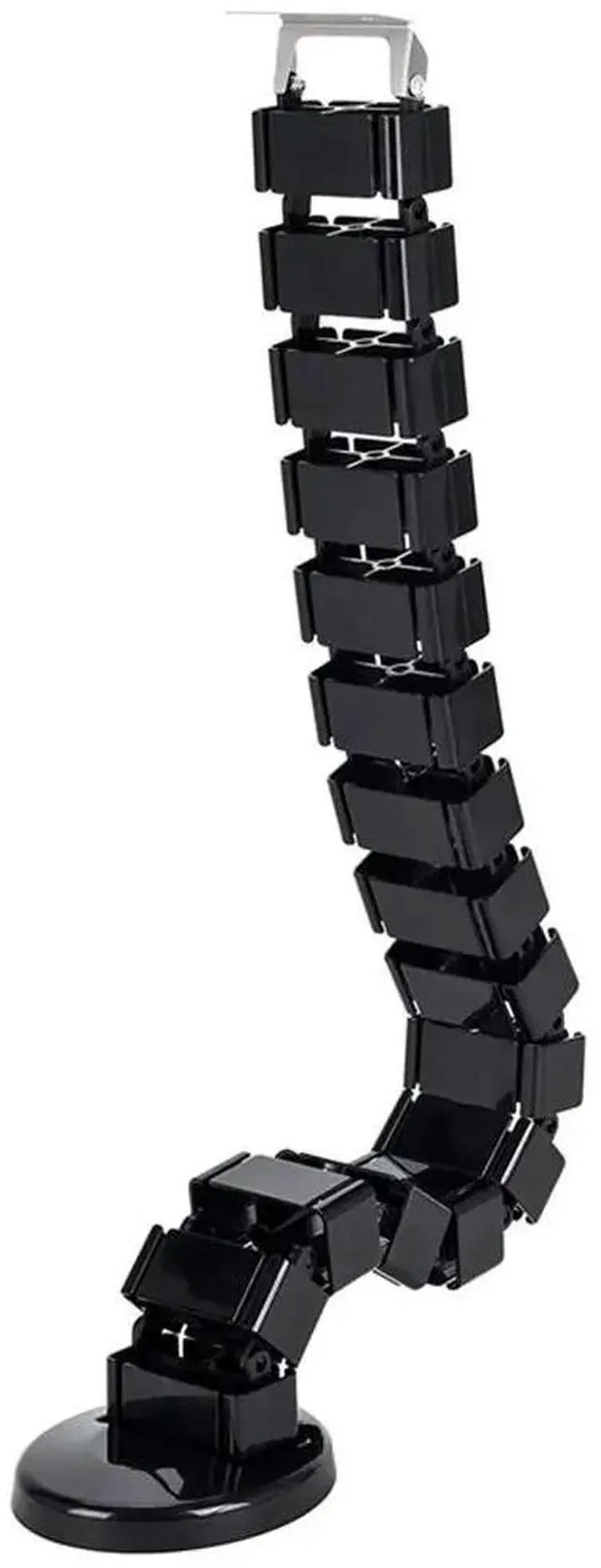 Alt view image 3 of 3 - Under Desk Vertebrae Cable Management for Sit-Stand Desks, Magnetic Flexible Wire Spine Adjustable Length