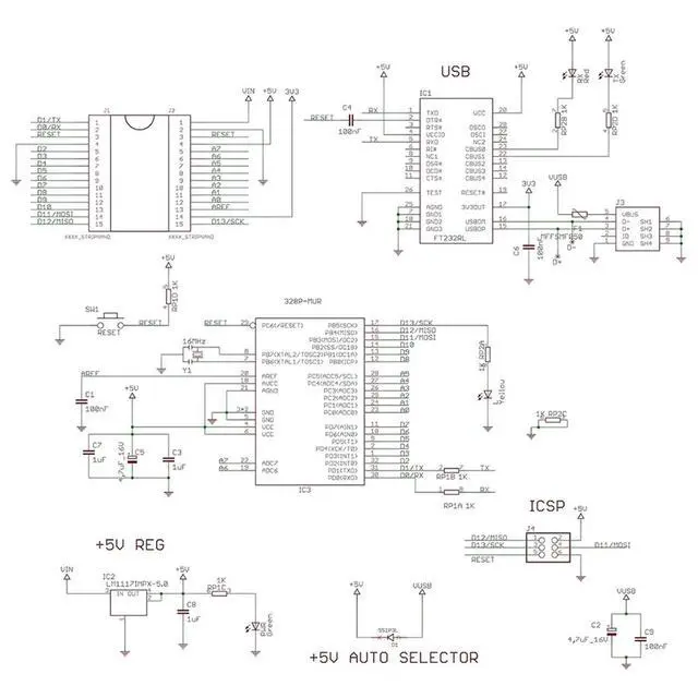 Alt view image 3 of 6 - 2 Pack CH340 ATmega328P Development Board with USB Cables & Nano Breakout Terminal Adapter