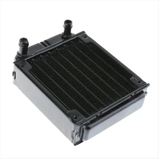 Alt view image 2 of 6 - 80mm Aluminum Water Cooling Radiator Computer PC Water Cooling System Part