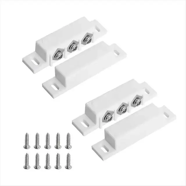 Alt view image 3 of 6 - 10pcs Magnetic Switch Door Window Security Alarm System Normally NC NO Contact Switches for Enhanced B