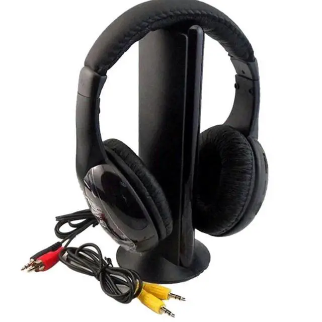 Alt view image 2 of 3 - KUBITE MH2001 Headphones Transmitter On Ear Headset With FM Radio TV Headset Monitor Earphone For TV PC Smart