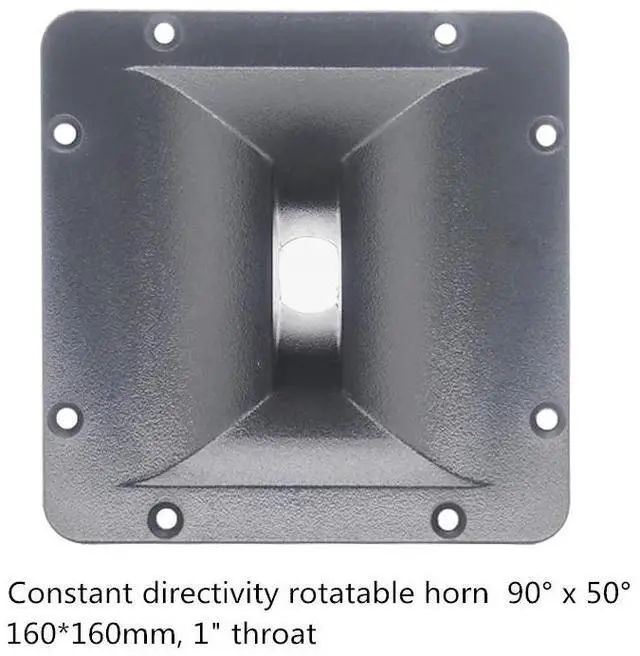 Main image of 2PC DJ Tweeter Speaker Horn 160*160 1 Throat Car HiFi Piezo Treble For Professional Mixer Audio Home Theater Karaoke PA System