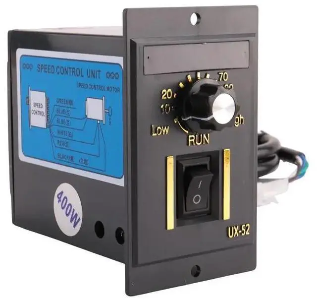 Alt view image 2 of 6 - AC 220V 50Hz 15-400W Motor Speed Controller Digital Adjustable Stepless Motor Speed Controller 0-1450Rpm