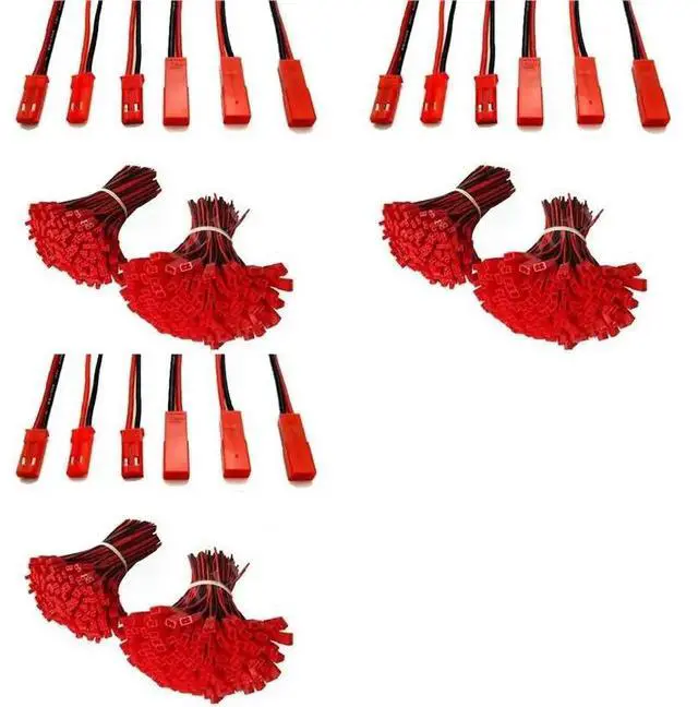 Main image of 150 Pairs 10Cm JST Connector Plug Cable Male+Female For RC Battery,JST Pair Of Plug With Cord