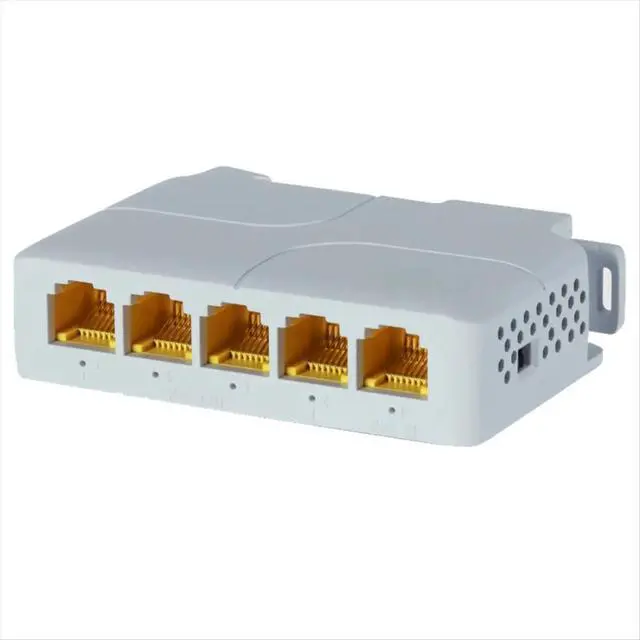 Alt view image 2 of 3 - 5 Port 1000Mbps POE Extender Network Switch Repeater Support IEEE802.3af/At/Bt 100m for POE Switch NVR IPC