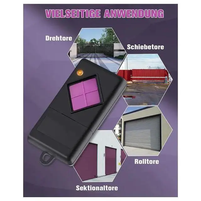 Alt view image 2 of 3 - Garage Door Remote Control Fordickert MAHS433-01 433.92Mhz Fordickert MAHS433-04 S10-433A1L00 S20-433A1L00