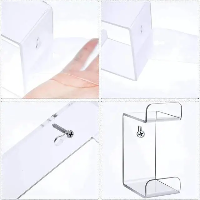 Alt view image 2 of 3 - 4X Universal Game Controller Holder Wall Mounted Headset Stand Hanger Space Saving Gamepad Holder For PS4