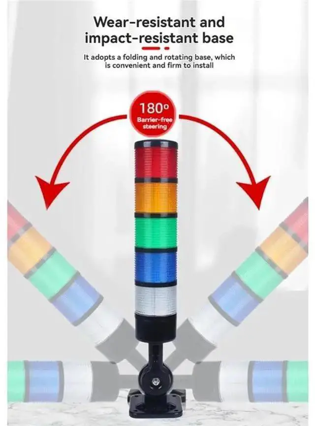 Alt view image 2 of 6 - Industrial Signal Warning Lights LED Signal Tower Stack Lights And Light Strips Steady/Flashing Light Systems