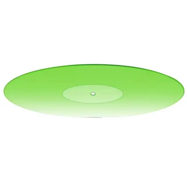 Alt view image 3 of 3 - Record Platter Slipmat Acrylic Turntable Slip Mat Replacement 12 Inch Record Player Beautiful Design to Reduce Static