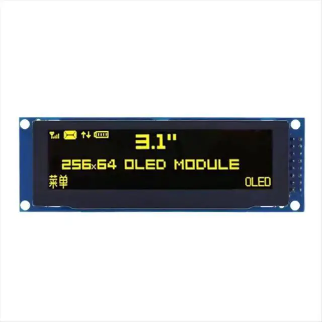 Alt view image 3 of 6 - OLED Display 3.12inch 256x64 25664 Dots Graphic LCD Module Display Screen LCM Screen SSD1322 Controller Support SPI