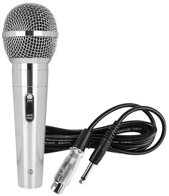 Main image of Microphone Handheld Wired Metal Dynamic Microphone Clear Voice Mic For Vocal Music Performance
