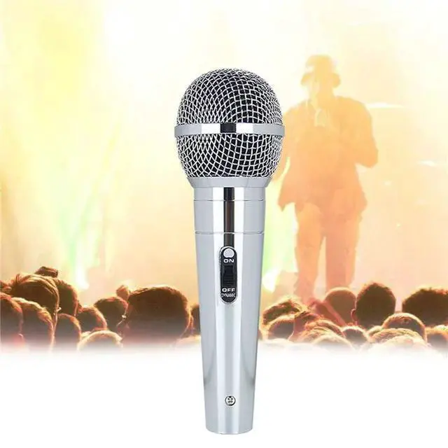 Alt view image 3 of 3 - Microphone Handheld Wired Metal Dynamic Microphone Clear Voice Mic For Vocal Music Performance
