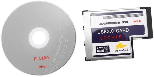 Alt view image 2 of 3 - 3 Port USB 3.0 Express Card 54mm PCMCIA Express Card for Laptop