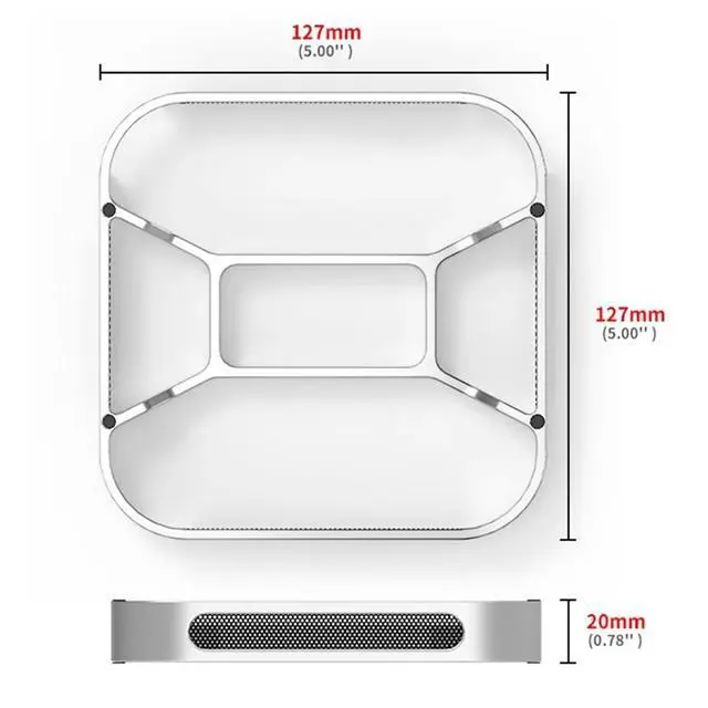 Alt view image 2 of 3 - Desktop Tablet Cooling Stand Bracket for Mini / Pro Rising Frame Heat Dissipation Bracket Cooling Holder Dock