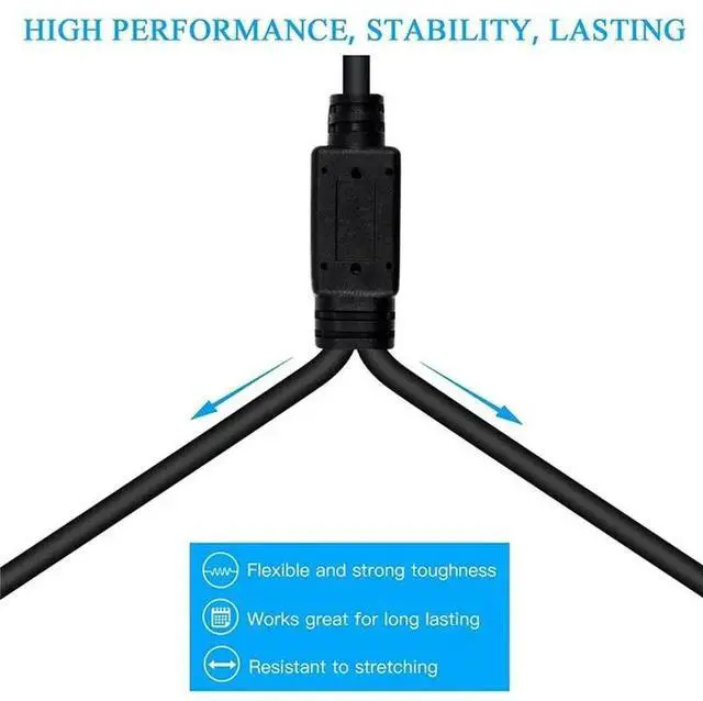 Alt view image 3 of 3 - XLR Splitter Cable, 1 XLR Female To 2 XLR Male Y Cable Balanced Microphone Splitter Cord Audio Adaptor 3Pack