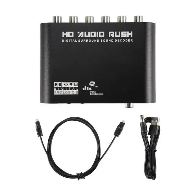Alt view image 2 of 6 - 5.1 CH Audio Decoder SPDIF Coaxial To DTS AC3 Digital To 5.1 Amplifier Analog Converter For ,DVD Player,