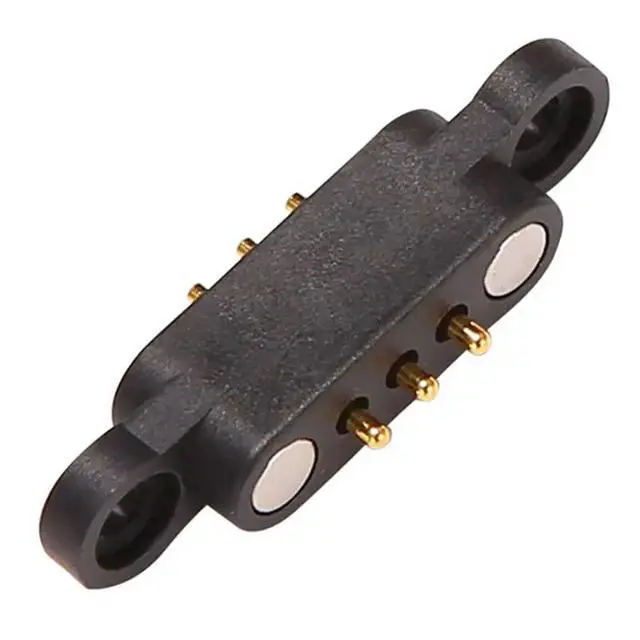 Alt view image 3 of 3 - 18 Pairs Spring Loaded Magnetic Pogo Pin Connector 3 Positions Magnets Pitch 2.3MM 3P Through Holes Male Female Prob