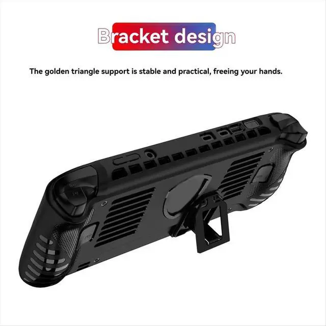 Alt view image 2 of 3 - For Claw 8 AI+ Handheld Game Console Protective Case Soft TPU Cover with Kickstand Anti-Scratch Features