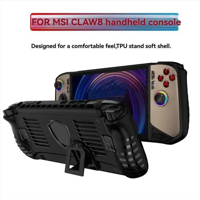 Main image of For Claw 8 AI+ Handheld Game Console Protective Case Soft TPU Cover with Kickstand Anti-Scratch Features