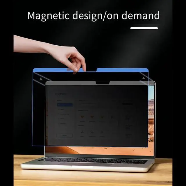 Alt view image 2 of 6 - Magnetic Privacy Screen Protector for 15 Inch A2941 A3114 Anti-Glare Film Anti-Peep Film