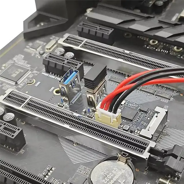 Main image of M.2 Key M PCIe to USB 3.2 Gen1 5Gbps Expansion Card Riser Board M2 NVME to 2 Port USB 3.0 Adapter for Desktop Computer