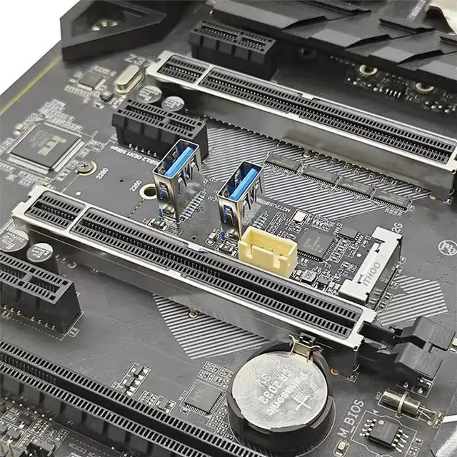 Alt view image 2 of 3 - M.2 Key M PCIe to USB 3.2 Gen1 5Gbps Expansion Card Riser Board M2 NVME to 2 Port USB 3.0 Adapter for Desktop Computer