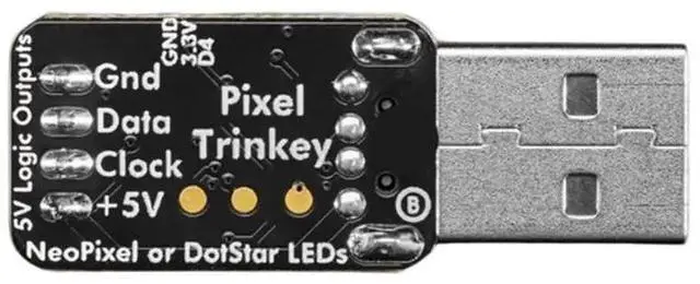 Alt view image 3 of 6 - For Adafruit Pixel Trinkey USB Key Drive Neopixel Dotstar LED Lights(For 5953)