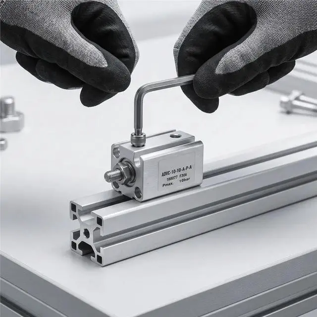 Main image of ADVC-10-10-A-P-A Compact Pneumatic Cylinder Short Stroke Air Cylinder for Automation Equipment Parts