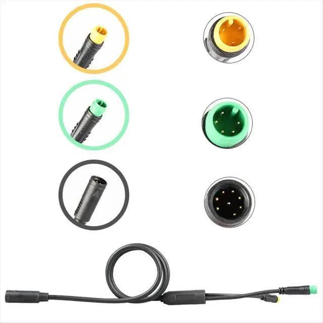 Alt view image 3 of 6 - 1T2 Transfer Waterproof Cable Thumb Throttle Cable Display for BBS01/02B Thumb Throttle